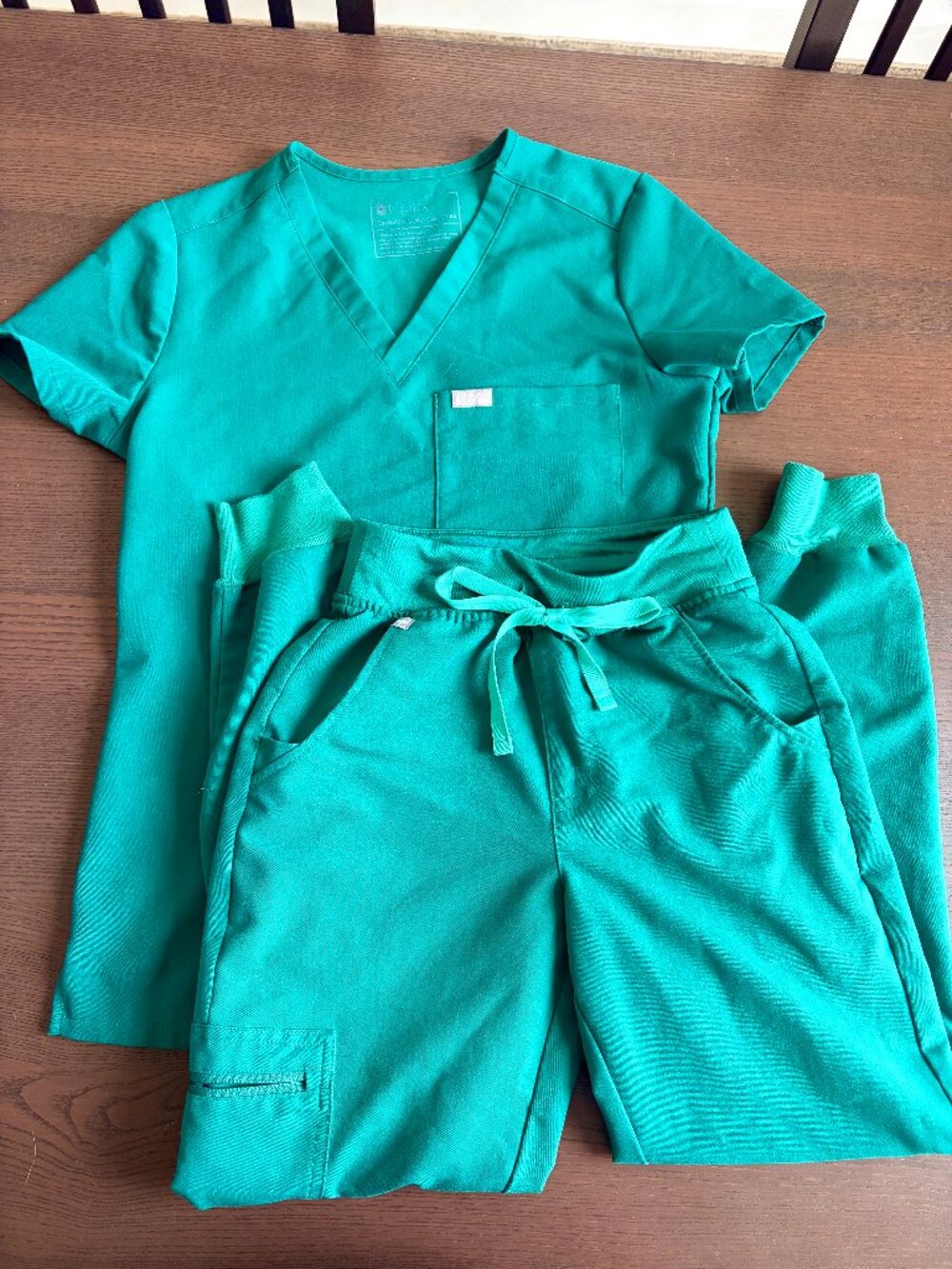 Figs Scrub Set in Hunter Green Catarina + HW Zamora XXS/XXSP